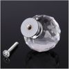 NUODWELL 8 Pcs Spherical Drawer Knob Crystal Pull Handles Cupboard Wardrobe Knobs (20MM)