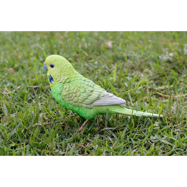 HiLine Gift Ltd. Budgerigar with Iron Foot Green