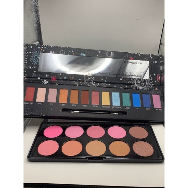 Kleancolor My Whole Universe Eyeshadow Palette + Crown Brush Blush Palette