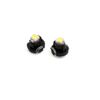 sourcing map 2Pcs T3 White 1 LED Wedge Dashboard Indication Lamp for Car Interior