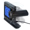La Crosse Technology 616-41667-INT Black Atomic Projection Alarm Clock with Temperature