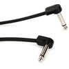 Fender Blockchain Patch Cable Kit - Right Angle to Right Angle - Small, Black