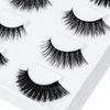 False Eyelashes 3D Faux Mink Fake Eyelashes Handmade by FADVAN Dramatic Thick Crossed Cluster False Eyelashes (5 Pairs)