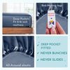 - Full Bed Sheets Set, Soft 100% Cotton Cooling Sheets Deep Pockets Set, Snug Fi