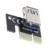 Mini USB PCI-E 1X to 16X Graphics Extension Cable Adapter Riser Card Test Card, External Power Supply
