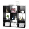 9 Cube Storage Organizer Wooden Bookshelf Display Shelf W/5 Removable Back Panel