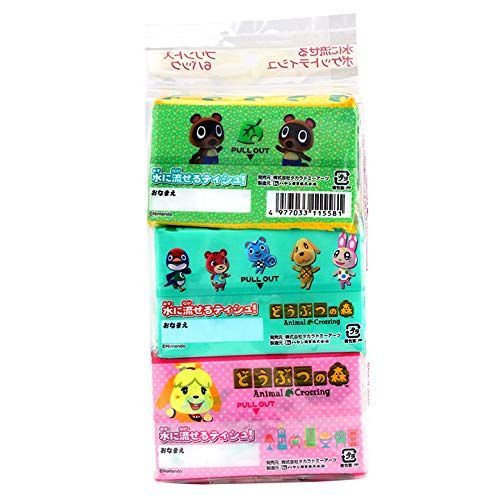 Hamtaro Hatsune Matsushima Character Pocket Tissue Mini 6p X Set of 3 