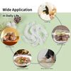 Shower Caps, MORGLES 100 PCS Clear Plastic Hair Caps Waterproof Disposable Shower Caps Plastic Hair Bath Caps Shower Caps Bulk for Women Hair Salon Home Use