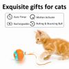 Smart Cat Toys Balls USB Rechargeable 3 Working Modes Automatic Interactive Ball