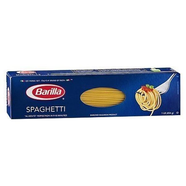 Barilla Spaghetti Pasta, 1 Lb Boxes (Pack of 4)
