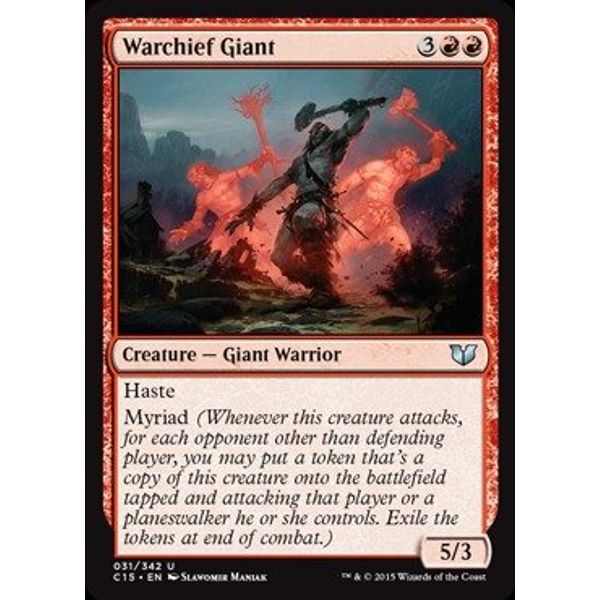 Magic The Gathering - Warchief Giant (031/342) - Commander 2015