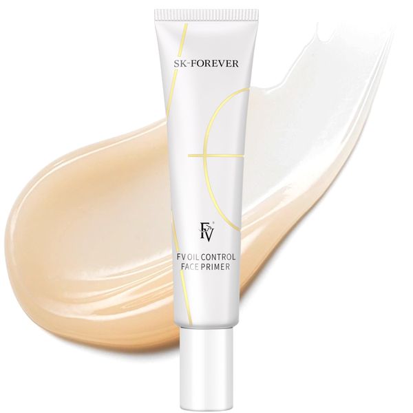 FV Base Trucco Opacizzante, Primer Viso Pelle Grassa, Minimizzante Pori, Base Trucco a Lunga Tenuta, Controllo Sebo, Effetto Matte Uniformante, 30ml