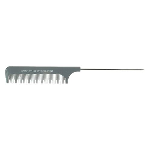 STARFLITE Famous 'Grey' Hair Comb - SF43T Back Combing Pin Tail Comb 215mm