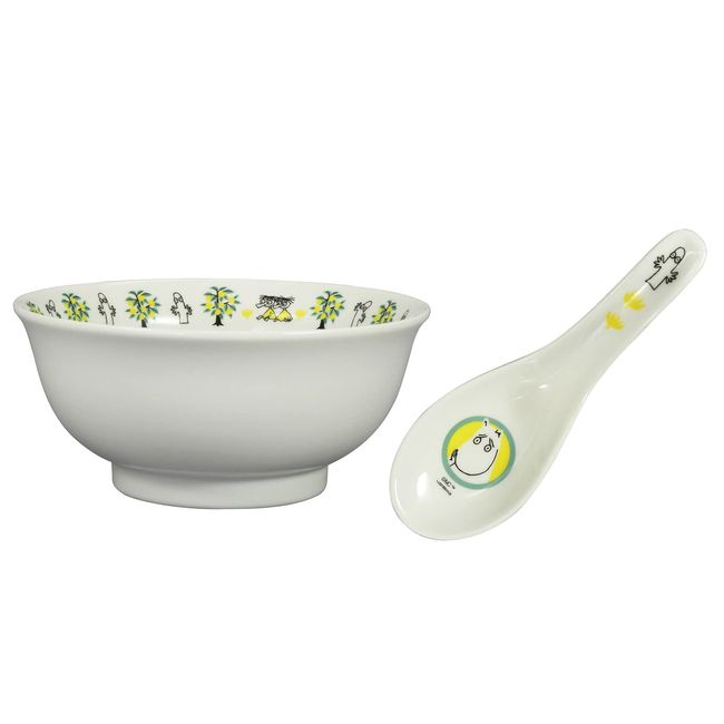 Yamaka Shoten MOOMIN MM5701-311S Dinnerware Set, Bowl, Ramen, Bowl, Diameter Approx. 7.3 inches (18.5 cm) (Includes Astragus), Microwave Safe, Mooming, Scandinavia, Mother's Day, Gift, Tableware,