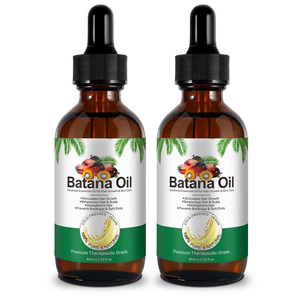 AIQIUSHA Batana Oil for Hair Growth,120ML,100% Raw Organic Batana Oil for Hair,Pure Cold Pressed for Body Hair Skin, Eyelashes,Hair Oil,Essential Oil, Massage Oil, Anti-Aging Oil