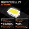Combo LED Headlight+Fog Bulbs For Chevy Silverado 1500 2500 2011 2012 2013 2014