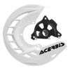 Acerbis X-Brake Front Disc Cover with Mounting Kit White with Black Mount