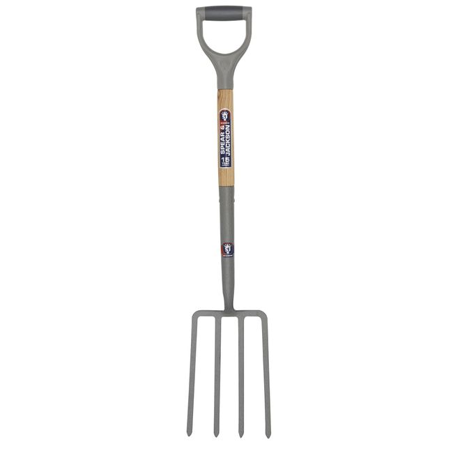 Spear & Jackson 1680NB Neverbend Carbon Steel Digging Fork, Gray, 99.5 x 20.5 x 10 cm