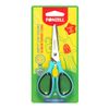 FONZELL Safety Scissors with Safety Lock - Blue 14cm