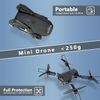 RC Drone with HD Dual Camera WiFi FPV Foldable Quadcopter + 3 Battery - Black