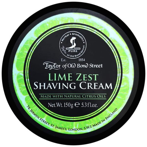 Taylor Of Old Bond Street Shaving Cream Pot 150g - Lime Zest