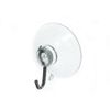 100 x Clear Suction Window Hooks with Steel Wire Hook 25MM 1 INCH
