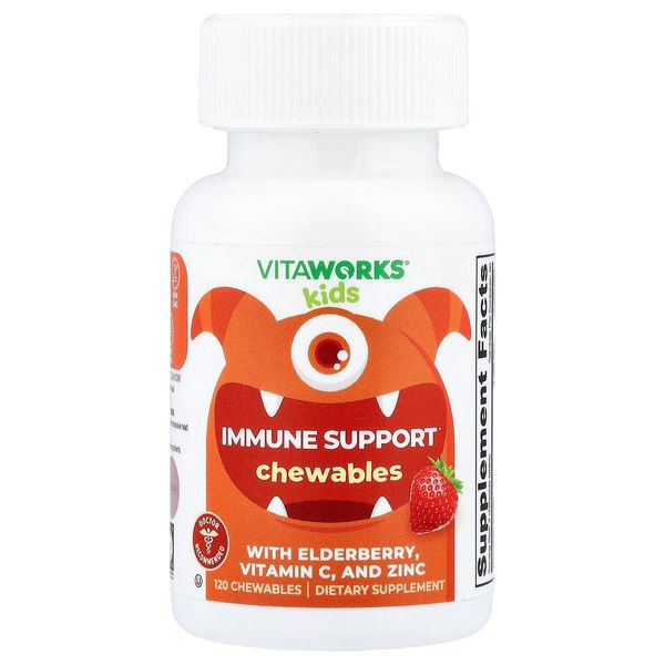 Kids, Immune Support, Mixed Berry, 120 Chewables