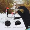 4UMOR Winter Gloves, Touch Screen Gloves, Knitted Finger Gloves, Warm and Windproof Sports Gloves for Skiing, Cycling, Made of 15% Wool And 85% Polyester, Suitable for Men and Women. - black, size: m