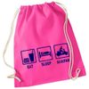 Eat Sleep Scooter Gym Bag Gym Bag Backpack for Station Break School, Gym, Holidays