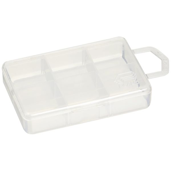 Plano Micro 6 Compartment Tackle Storage Box, Premium Tackle Storage, Clear, One Size (105000)