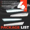 For Chevy Corvette C6 2005-2013 Clear Lens LED Front & Rear Side Marker Lights