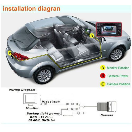 for Toyota Yaris Sedan/Vios 2008 2009 2010 2011 2012 Car Rear View Camera Back Up Reverse Parking Camera/Plug Directly