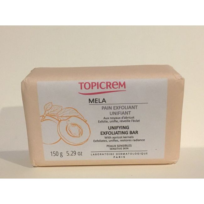 TOPICREM MELA Unifying Exfoliating Bar 150g Exp 03/2025 New