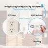 SkyPlug Standard Plug & Play Lighting Base - Carina-Matte Black Finish