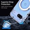 GUAGUA Google Pixel 8A Case with Stand, Crystal Clear, Compatible with MagSafe, Shockproof, Transparent