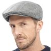 Tom Franks Mens Traditional Flat Cap Grey L/XL