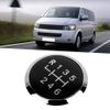 Bediffer Gear Shift Knob Cover, Round, Black + Silver, ABS Plastic, 100%, Classic, Car Accessory