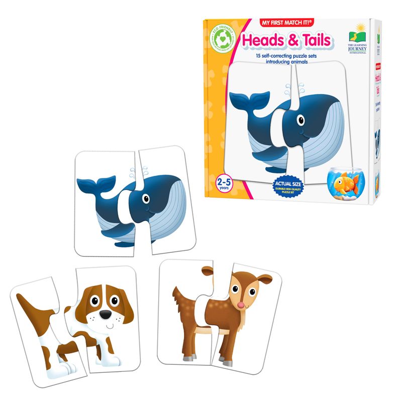 The Learning Journey My First Match It - Head and Tails Puzzle For Kids ...