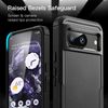 YQMSSP Google Pixel 8A Case - Full Body Shockproof, Military Grade Drop Protection, Screen Protector, Black