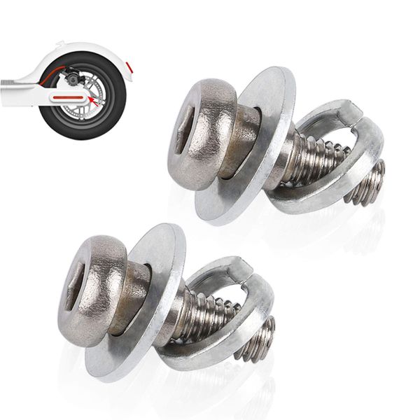 TOMALL Scooter Rear Wheel Fixed Bolt Screw Stainless Steel Fixed Screw Kit 2 PCS for Xiaomi Mijia M365 Electric Scooter