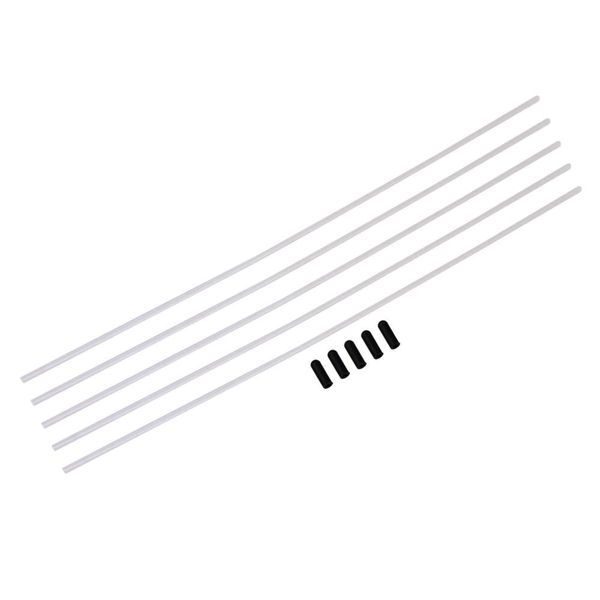 Mxfans 5pcs Transparent Plastic N10201W Antenna Pipe for RC Model Car Lightweight Durable