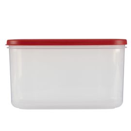 Rubbermaid Modular Plastic Food Storage Container with Lid, 10 Cup