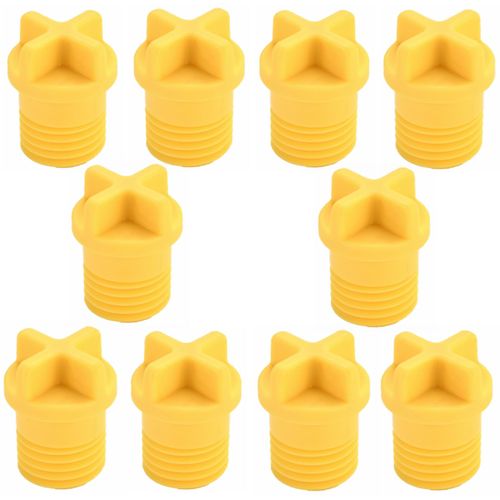 10Pcs Light Socket Safety Cap Plugs,Light Bulb Socket Cover,Light Socket Plug,Outdoor Plug Cover,Cap for String Lights, Recessed and Standard Light Sockets (Yellow)