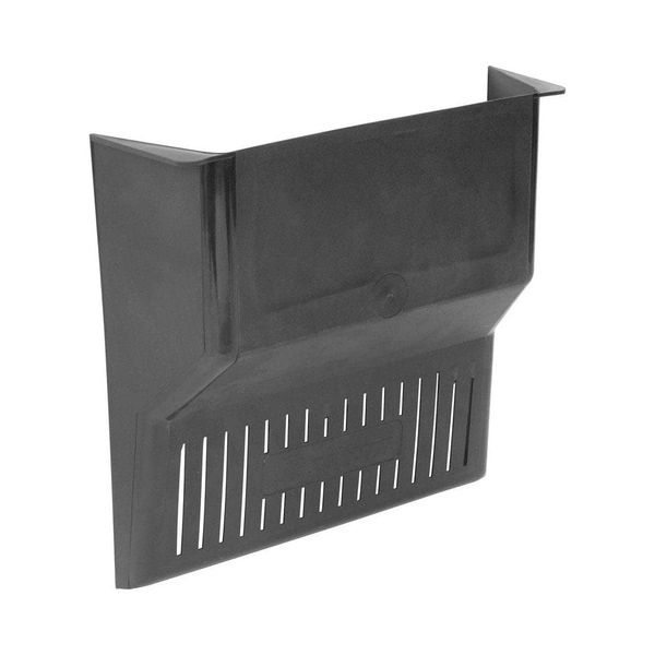 BLACK PLASTIC DRAIN COVER. DURABLE. SLOTTED GRILL. RAISED BACK. 30 x 30 x 9cm.