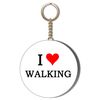 Gift Insanity I LOVE WALKING 58mm KEYRING BOTTLE OPENER