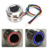 Circular Fingerprint Module, Fingerprint Scanner with 2 Color Indicator Light, Capacitive Fingerprint Identification Module for Safety Box Access