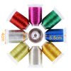 New brothread Metallic Machine Embroidery Thread 500m per Spool in 9 Colors Set