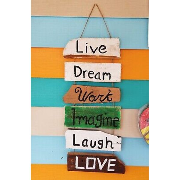 Home swimming Pool And Beachhouse wood decor Sign positive vibes rustic