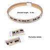 Gleamart Multi-Layer Leather Bracelet Beads Wrap Cuff Bangle for Women Leopard with Crystal