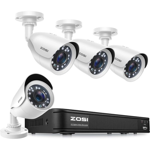 ZOSI 8CH 5MP Lite 8CH DVR 2MP Security CCTV Camera System Outdoor Motion Alerts